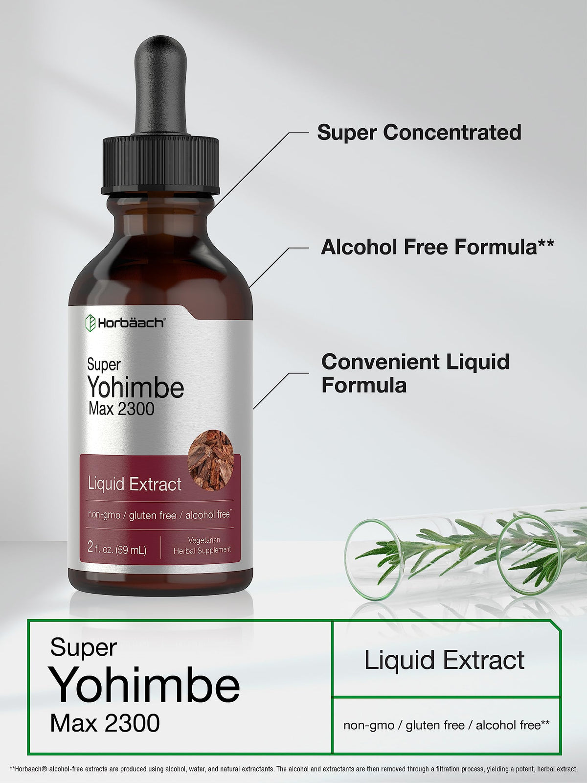 Horbäach Yohimbe Bark Liquid Extract - 2 Fl Oz - image 3