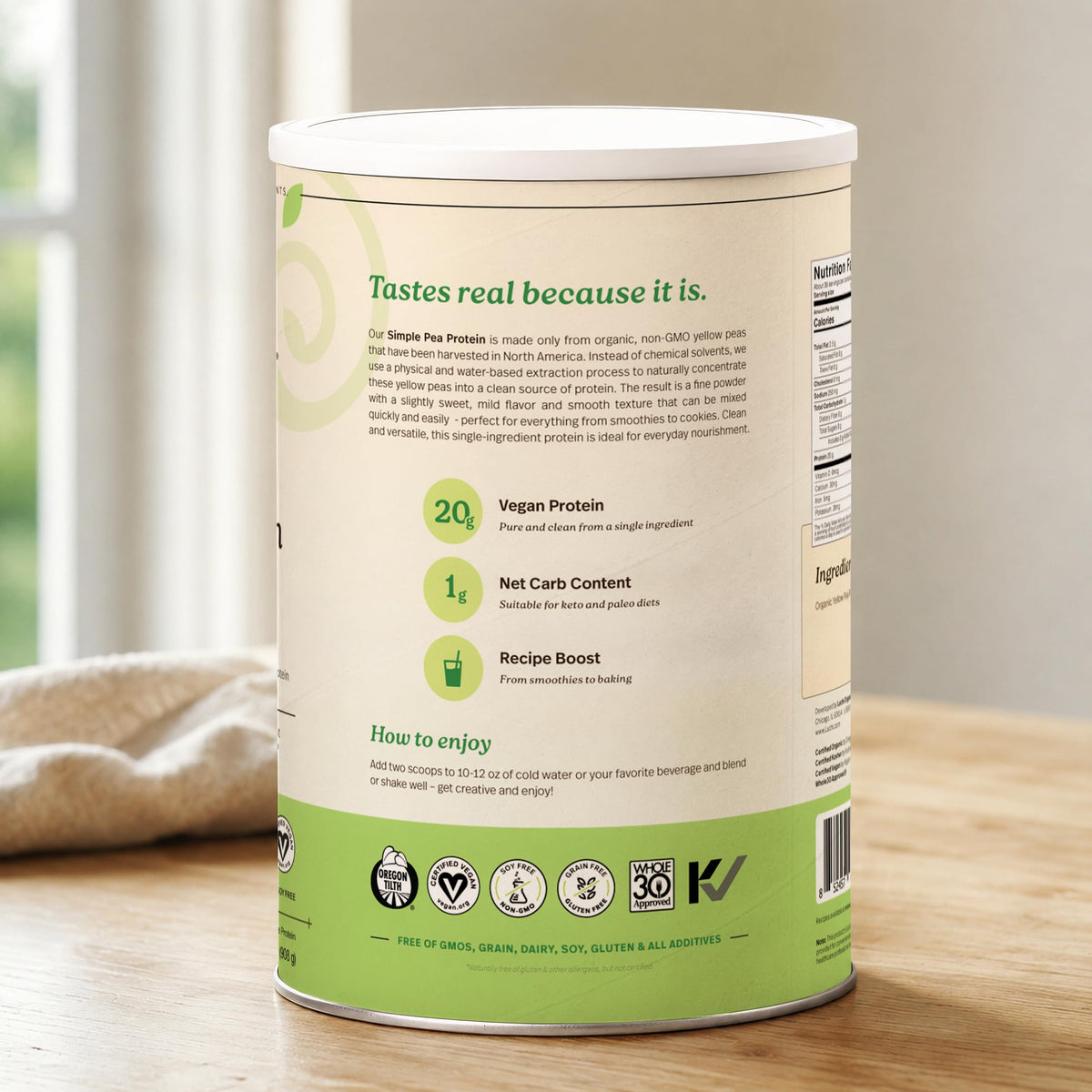 Sprout Living, Simple Protein, Organic Plant Protein Powder