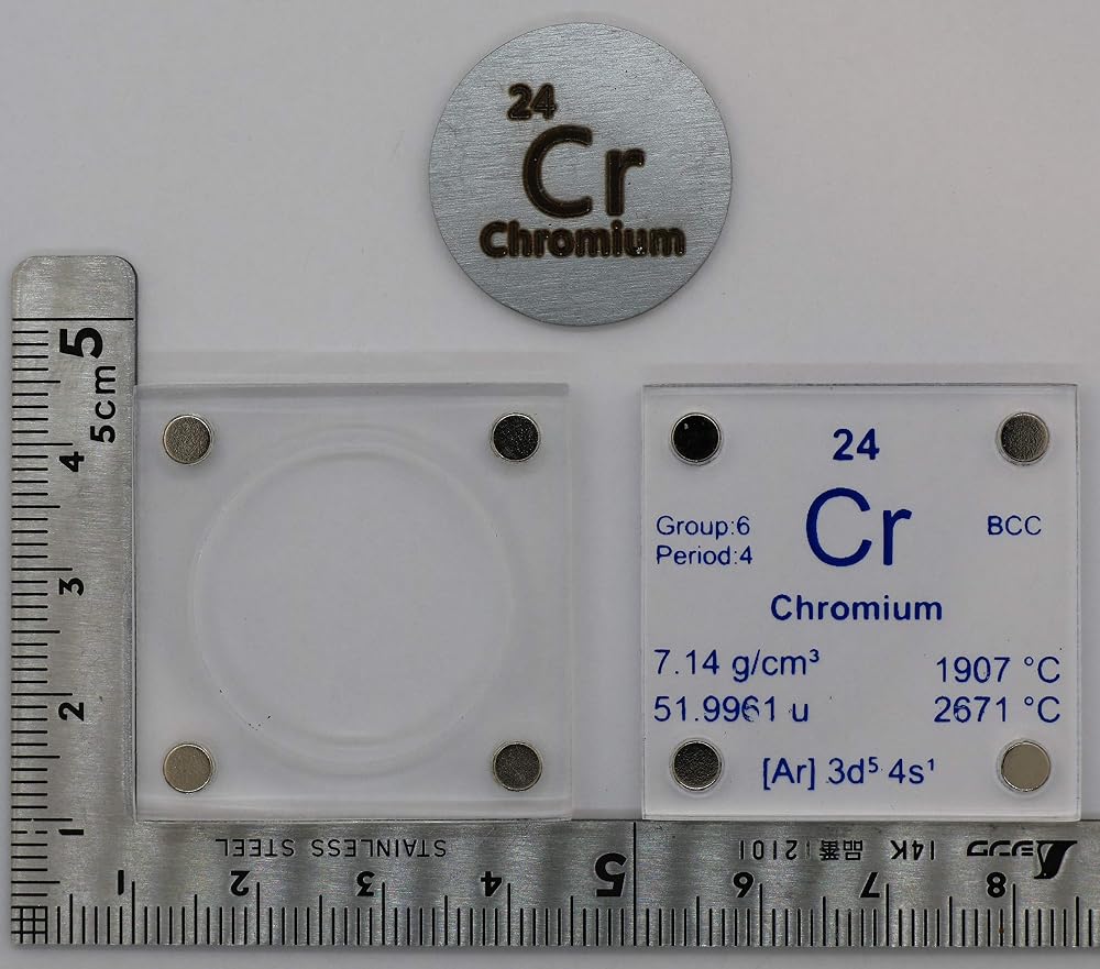 PFS Chromium Metal Disc 24.26mm 99.99% Pure - 1 Disc - image 4