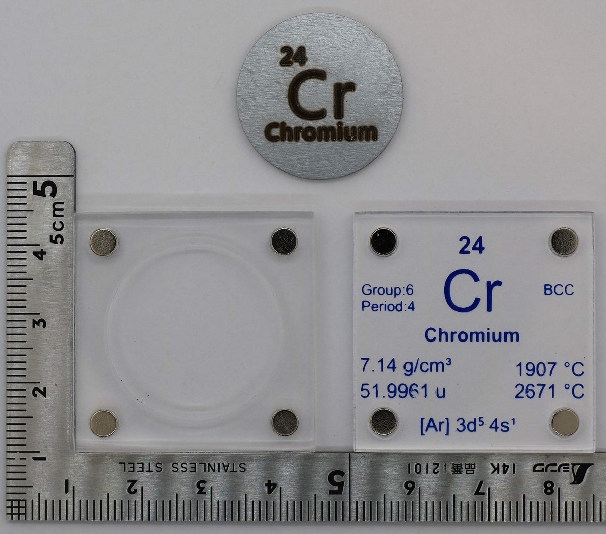 PFS Chromium Metal Disc 24.26mm 99.99% Pure - 1 Disc - image 4