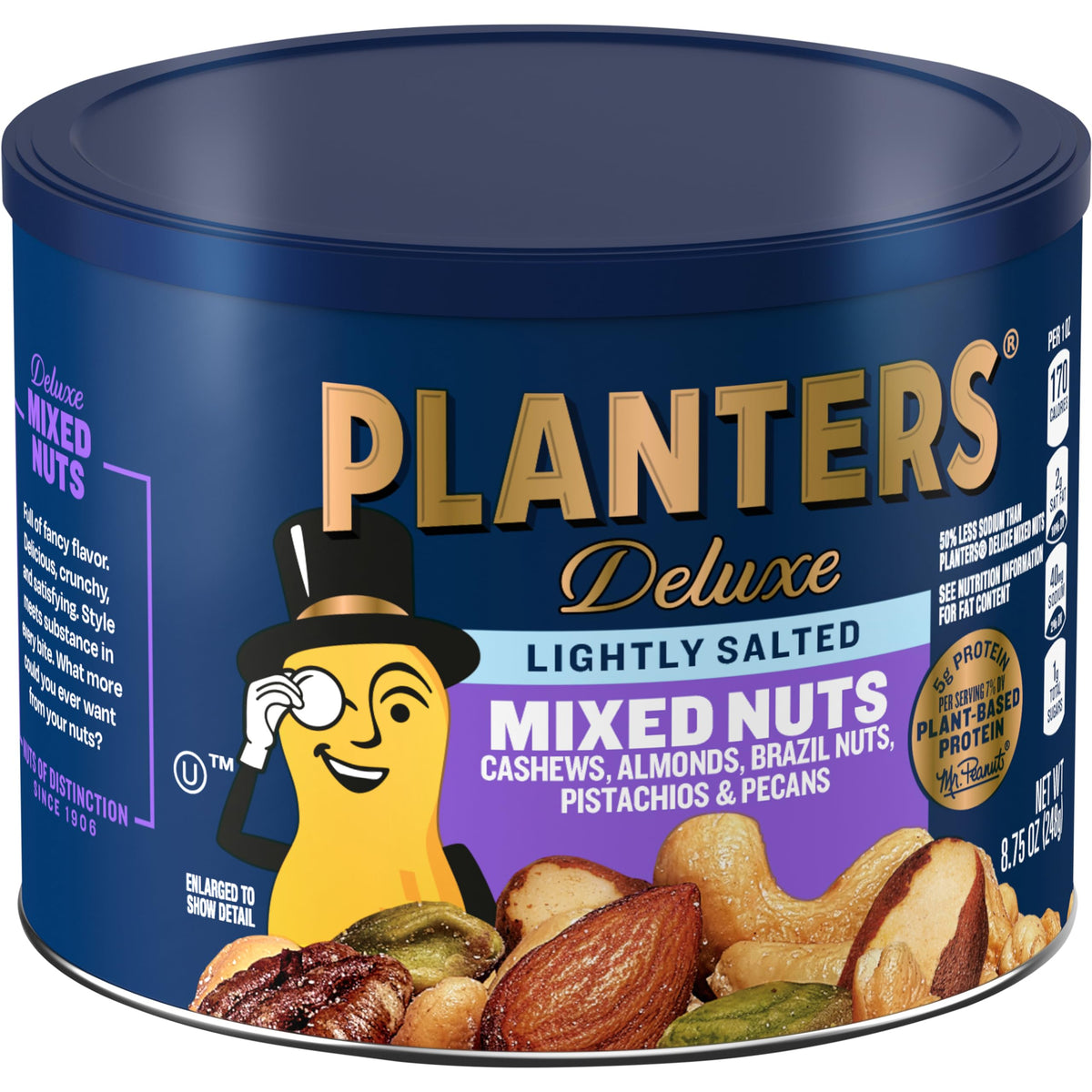 PLANTERS Deluxe Lightly Salted Mixed Nuts - 8.75 oz - image 2