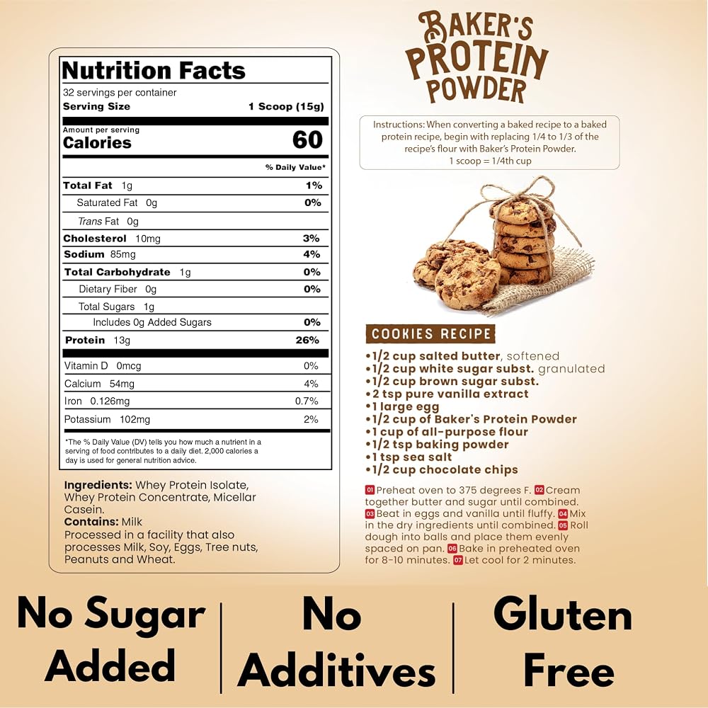 LEANBAKERS Baker's Protein Powder Blend for Baking - 17.1 oz - image 3