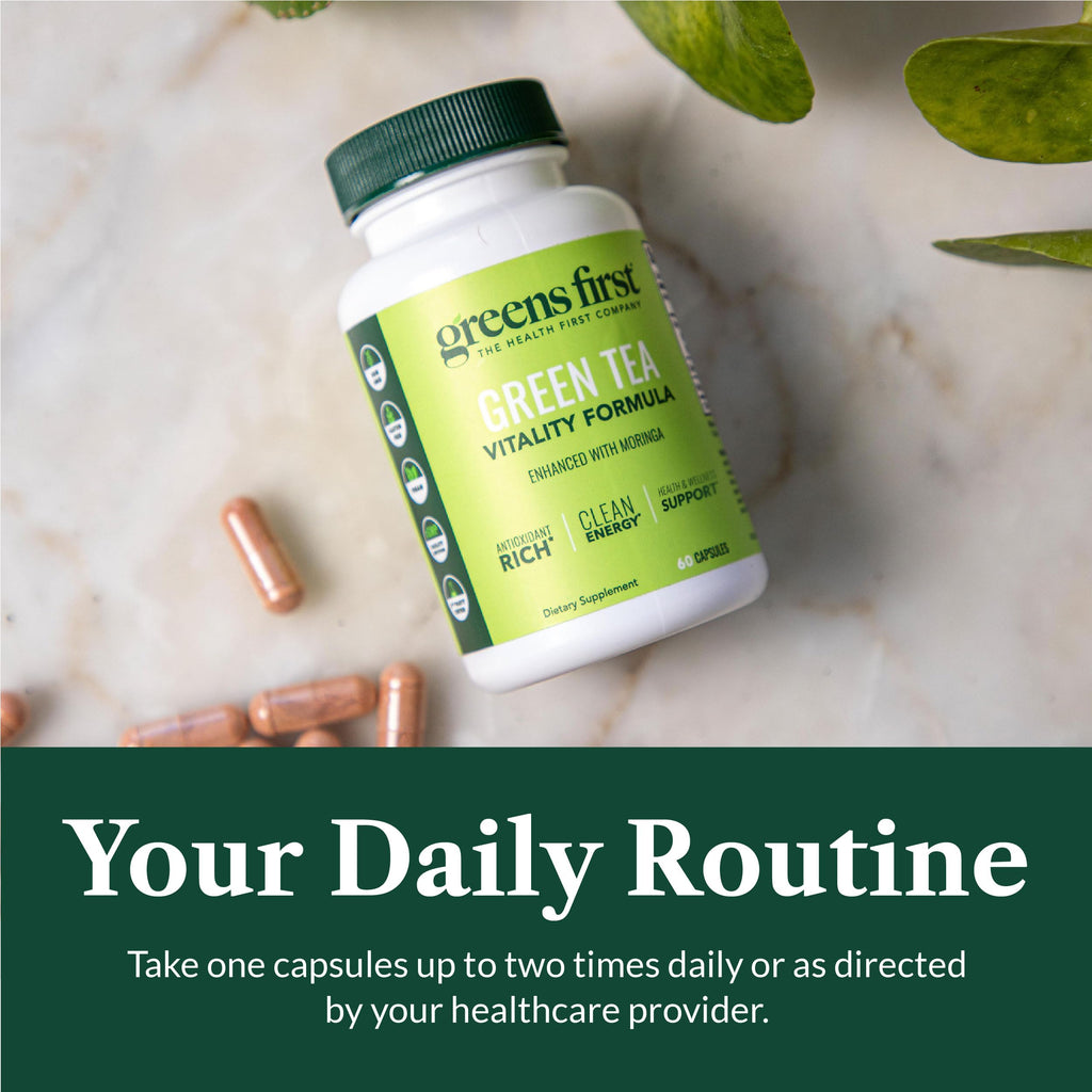 Greens First Green Tea Vitality Formula with Moringa - 60 Capsules - image 6