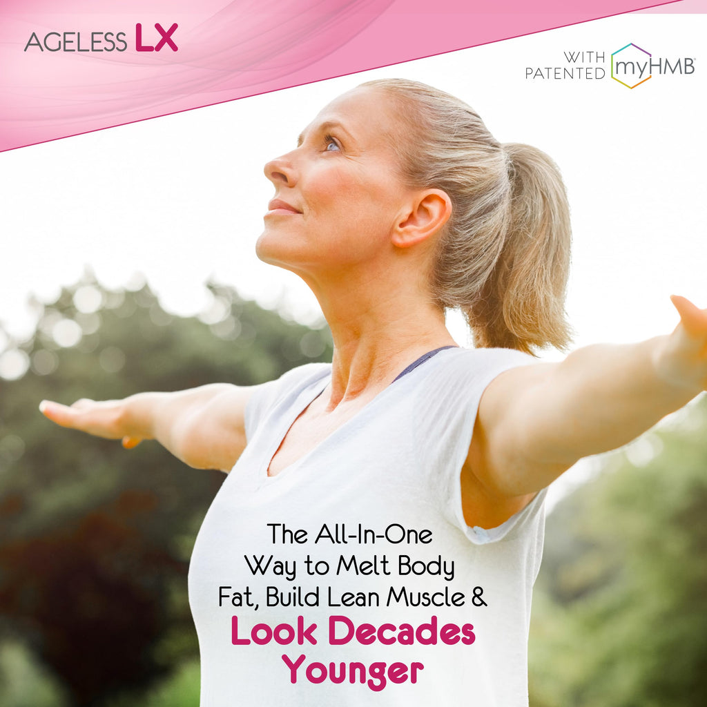 AgelessLX Powder Supplement for Women - with HMB Collagen Enhancer