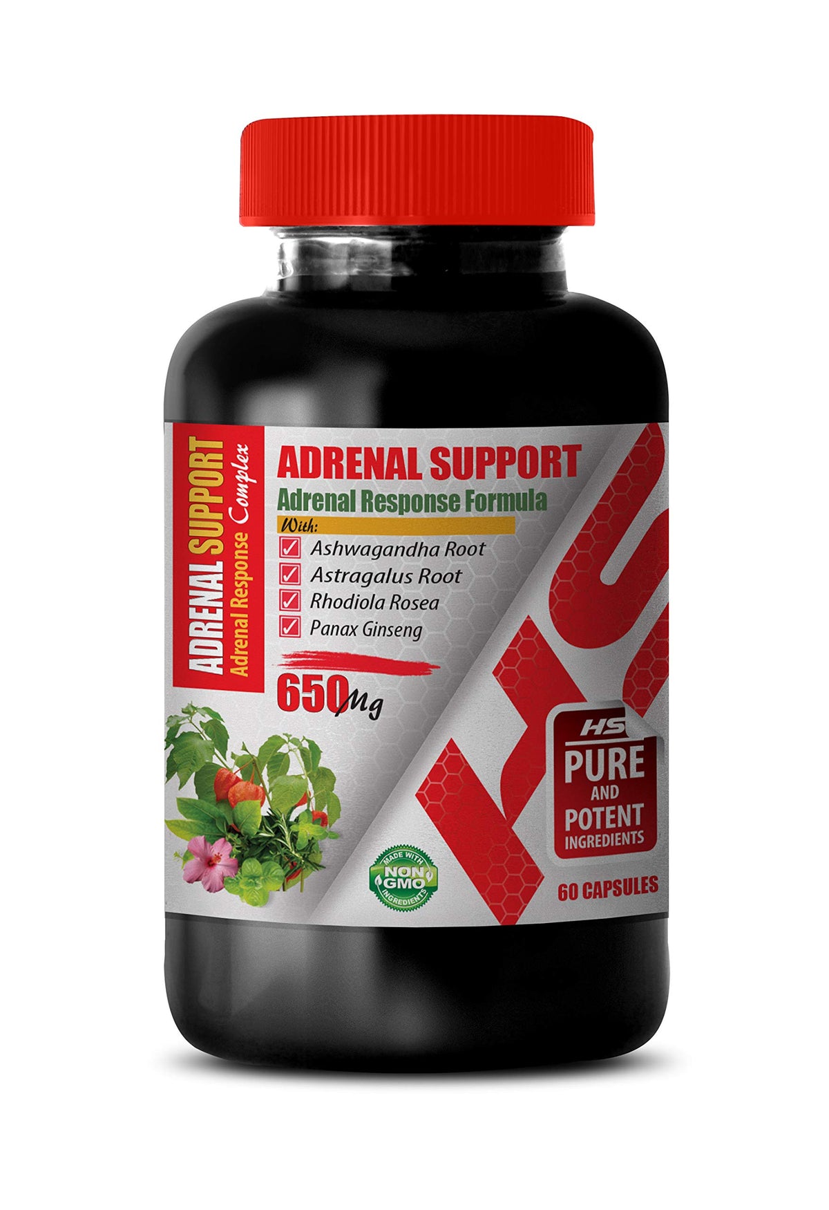 HEALTHY SUPPLEMENTS Adrenal Support Formula with Rhodiola Rosea - 60 Capsules