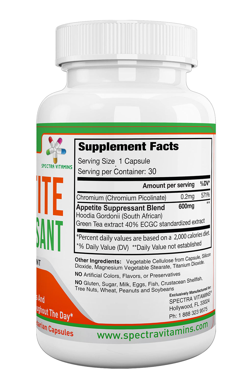 Spectra Vitamins Appetite SUPPRESSANT Natural Supplement to Help You