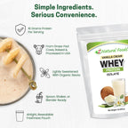 Z Natural Foods Whey Protein Isolate- Grass-Fed, No Sugar