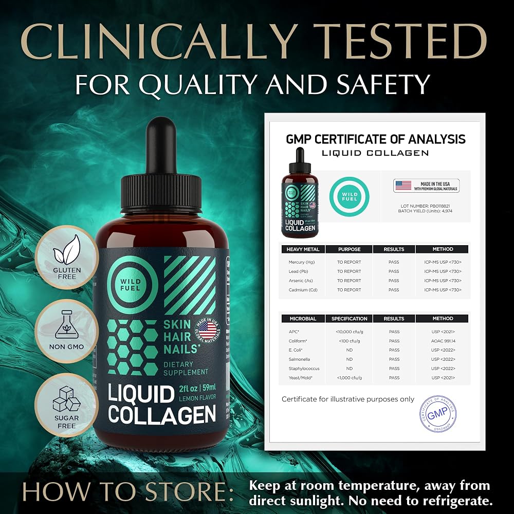 WILD FUEL Liquid Collagen Peptides with Biotin Parent - image 8