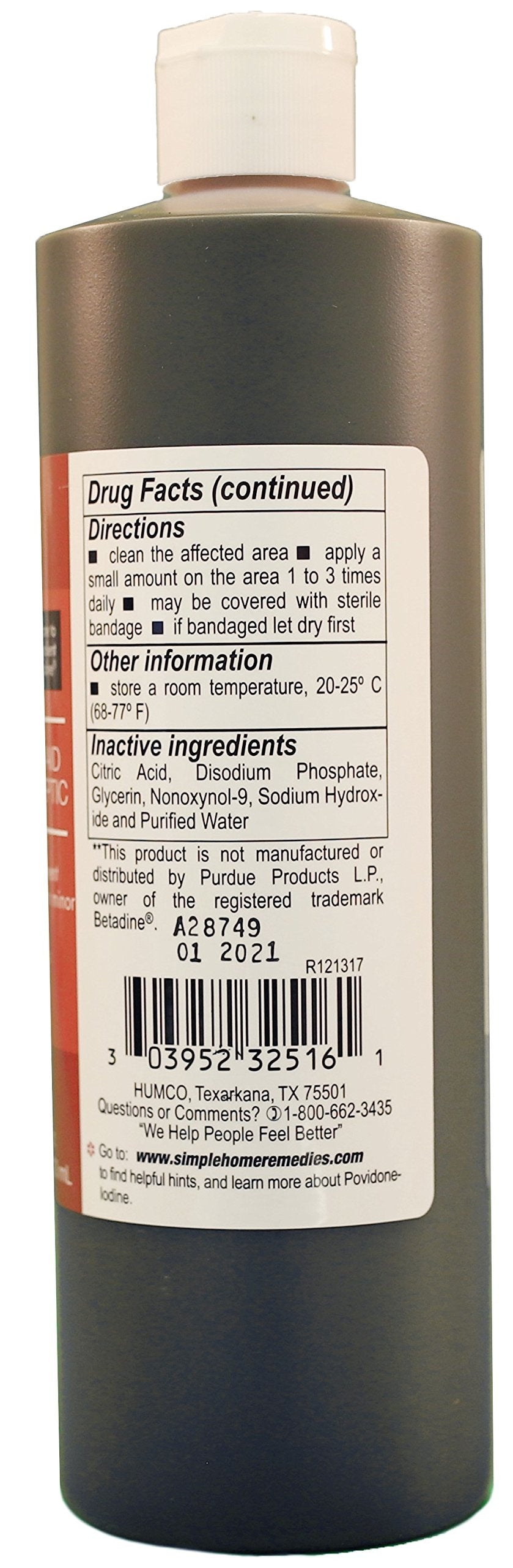 Humco Povidone Iodine 10% Topical Solution - 8 Fl Oz - image 2