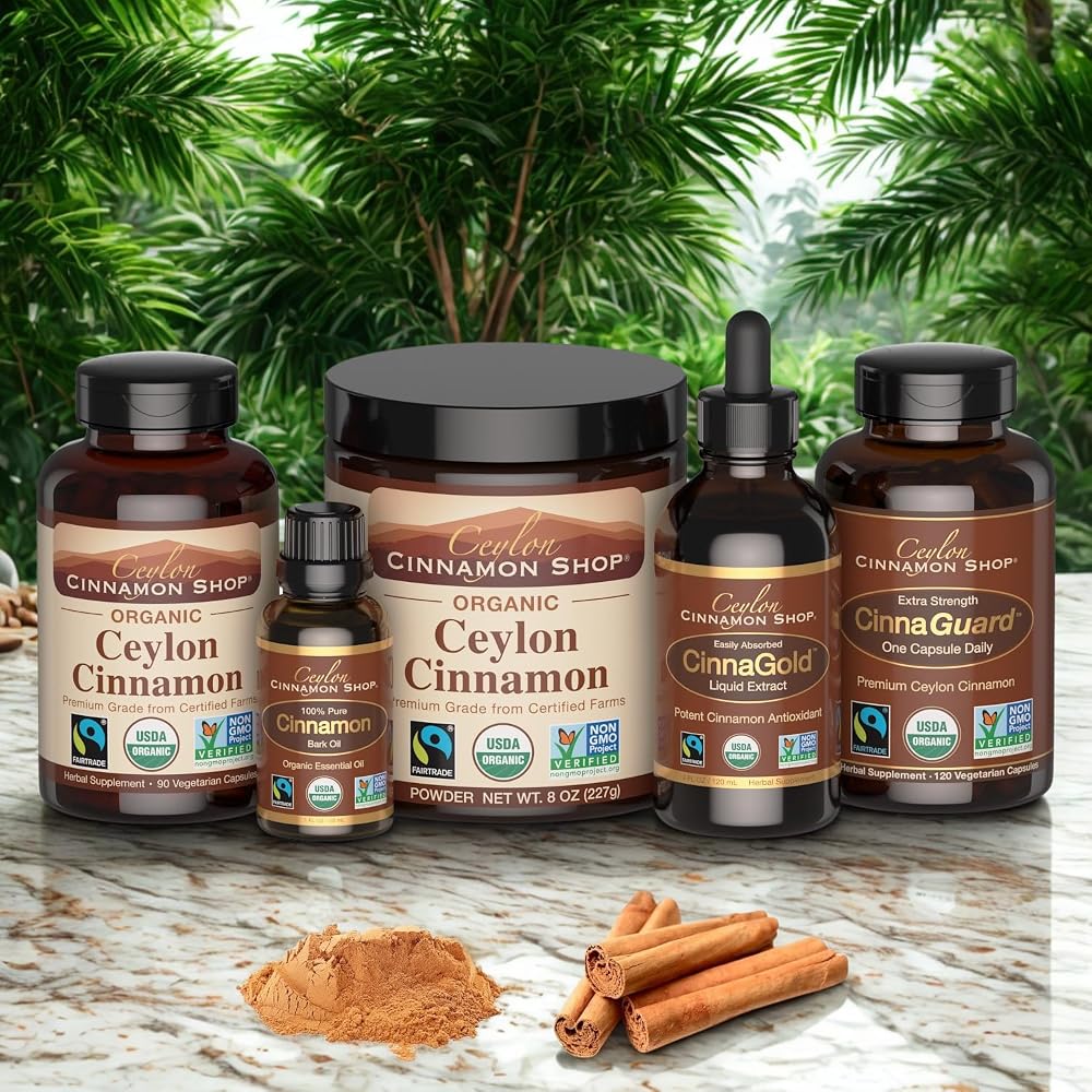 Organic Ceylon Cinnamon Capsules, USDA Certified Supplement - image 9