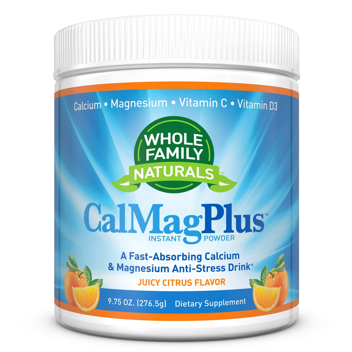 Whole Family Naturals Calcium Magnesium Powder Supplement - CalMag