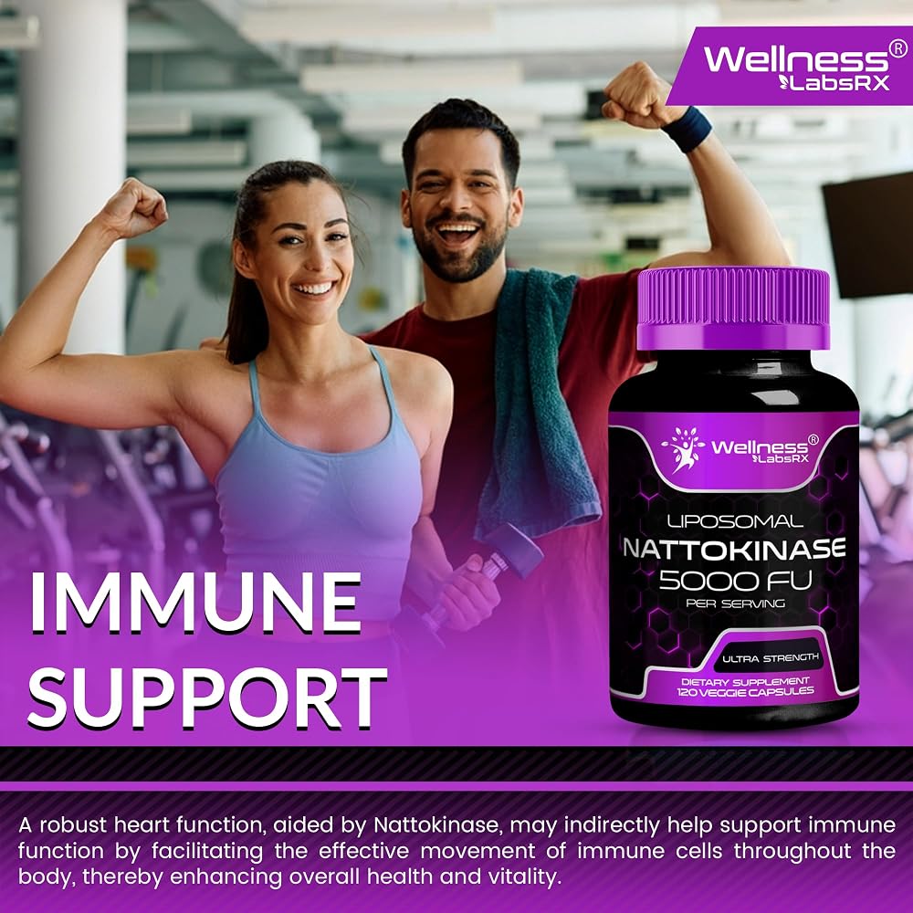 WELLNESS LABSRX Nattokinase Supplement 5000 FU - 120 Capsules - image 9