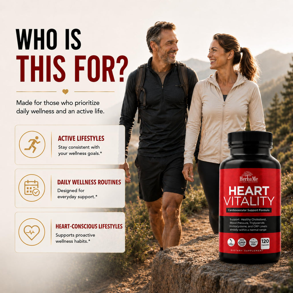 HerbaMe Heart Health Supplement for Circulation Support - 120 Capsules - image 4