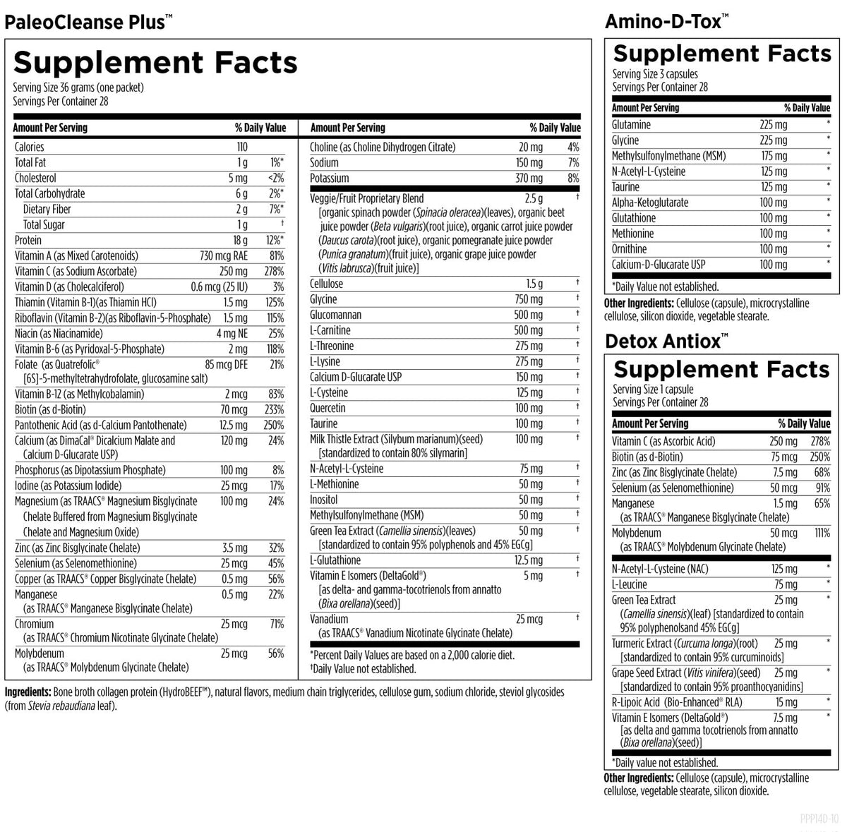 Designs for Health Pure PaleoCleanse Plus 14 Day Detox Program - Beef - image 2