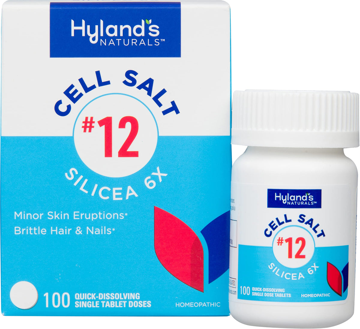 Hyland's Cell Salt #12 Silicea 6X for Skin & Nails - 100 Tablets