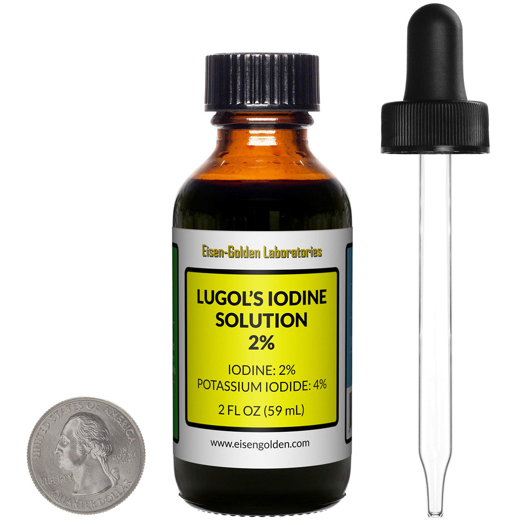 Eisen-Golden Laboratories Lugol's Iodine/Amber Glass Bottle/Free