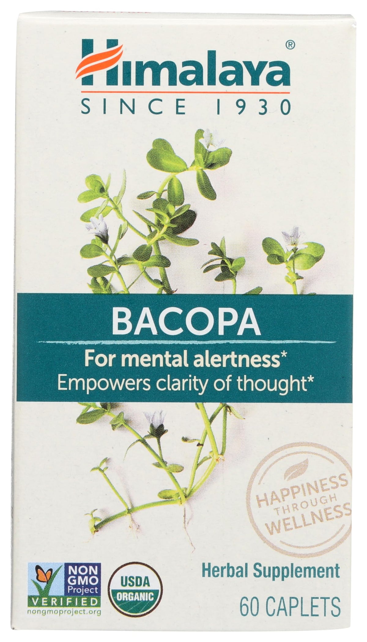 Himalaya Bacopa Herbal Supplement - 60 Vegetarian Caplets