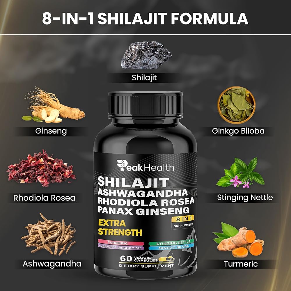 Peakhealth Shilajit and Sea Moss Bundle - 120 Capsules - image 4