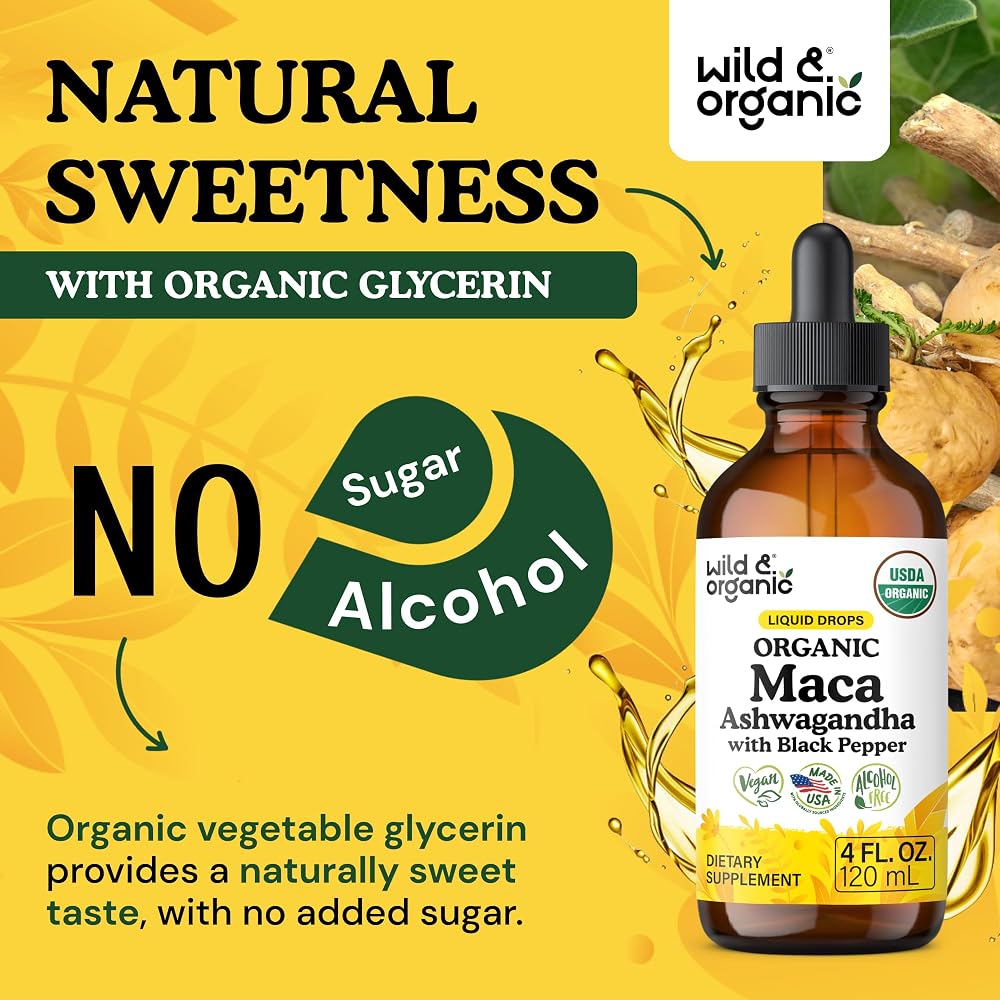 Wild & Organic Maca Root Ashwagandha Drops - 4 fl oz - image 6