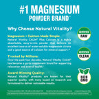 Natural Vitality Calm Magnesium Plus Calcium Powder - 8 oz - image 5