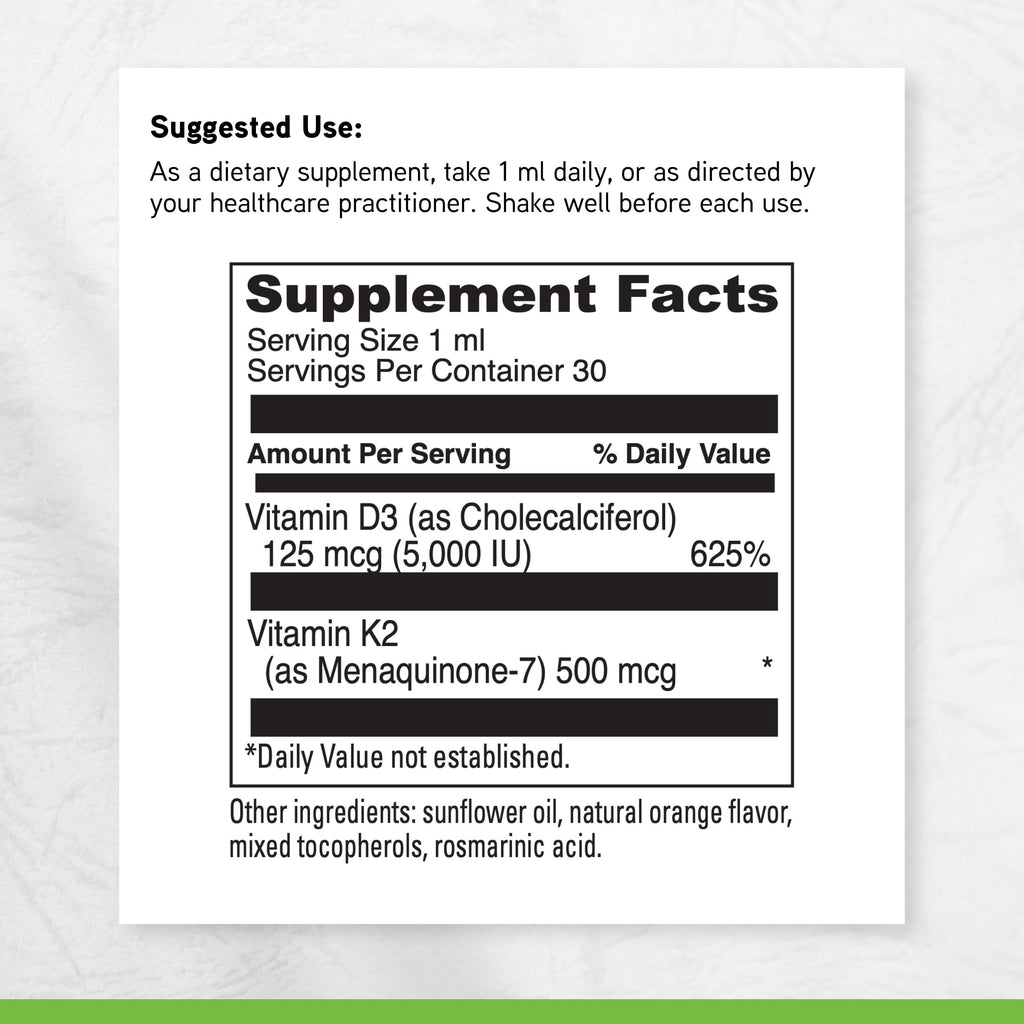 DAVINCI Labs D3/K2 Liquid Bone Health Support - 30 Servings - image 6