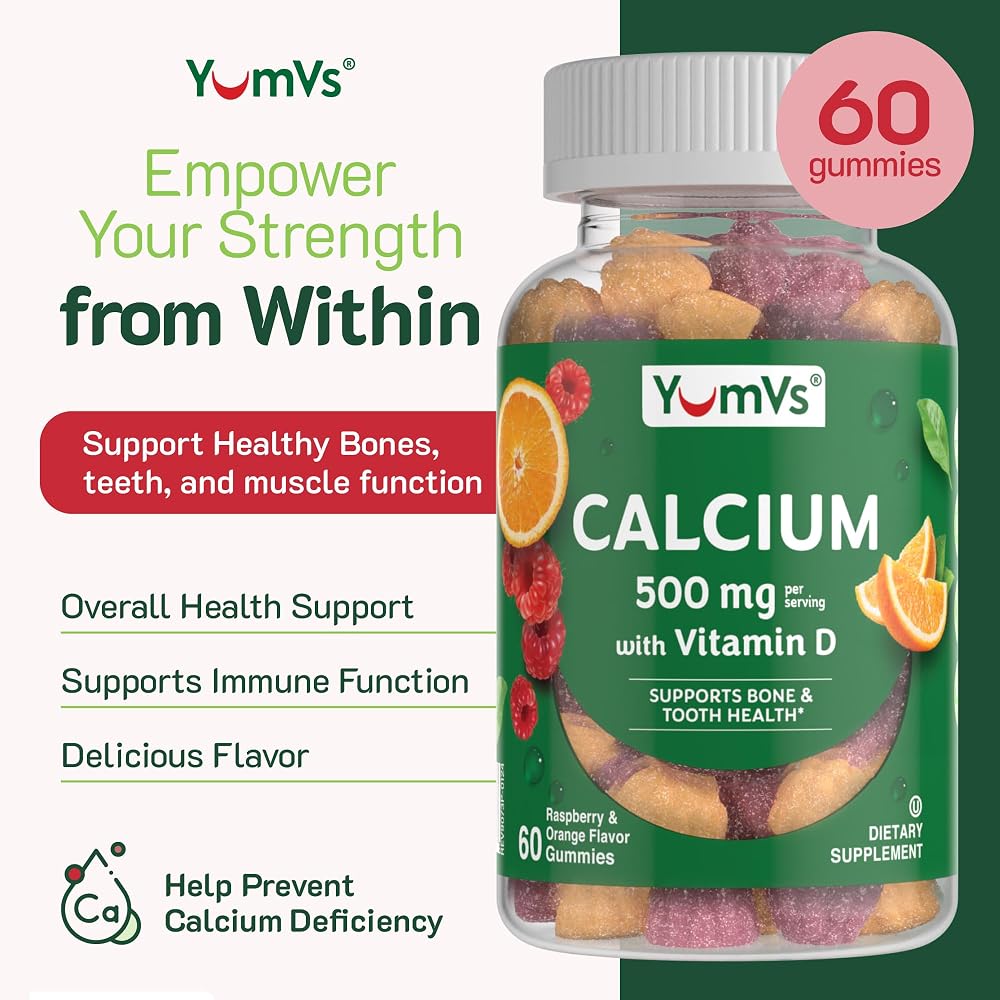 YUM-V'S Calcium Gummies 500 mg with Vitamin D3 - image 3