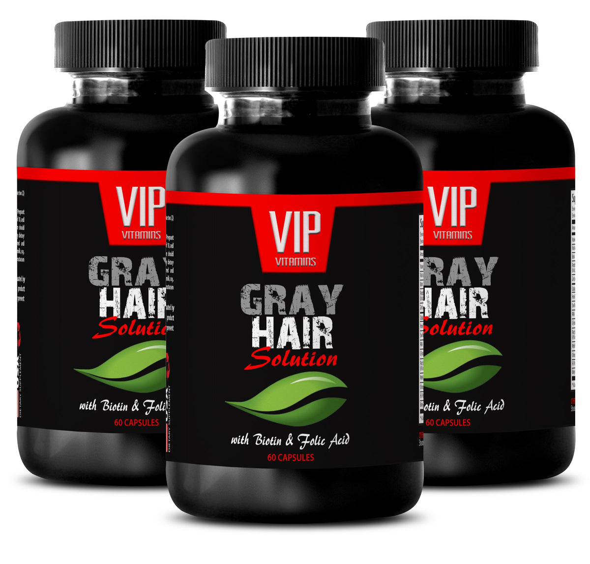VIP VITAMINS Energy Pills with Biotin & Folic Acid - 180 Capsules