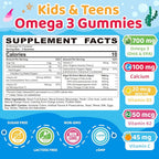 NEVISS Kids Omega 3 Gummies with Calcium