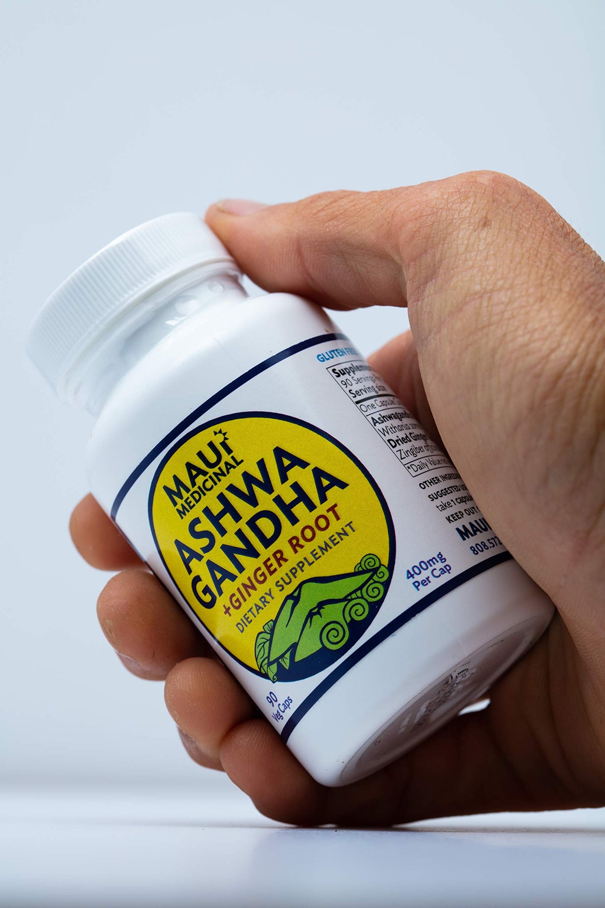 Maui Medicinal Herbs Ashwagandha Plus Ginger - 90 Capsules - image 3