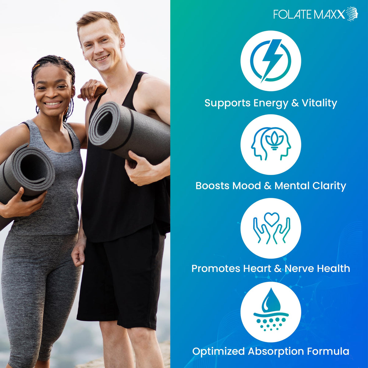FOLATE MAXX FolateMaxx L-Methylfolate 10 mg 90 Capsules Active Folate