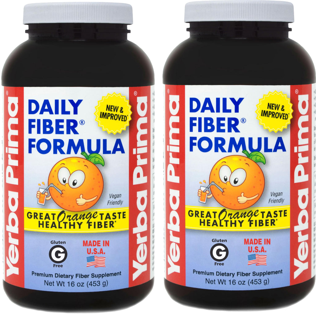 Yerba Prima Daily Fiber Formula Orange Powder - 32 oz