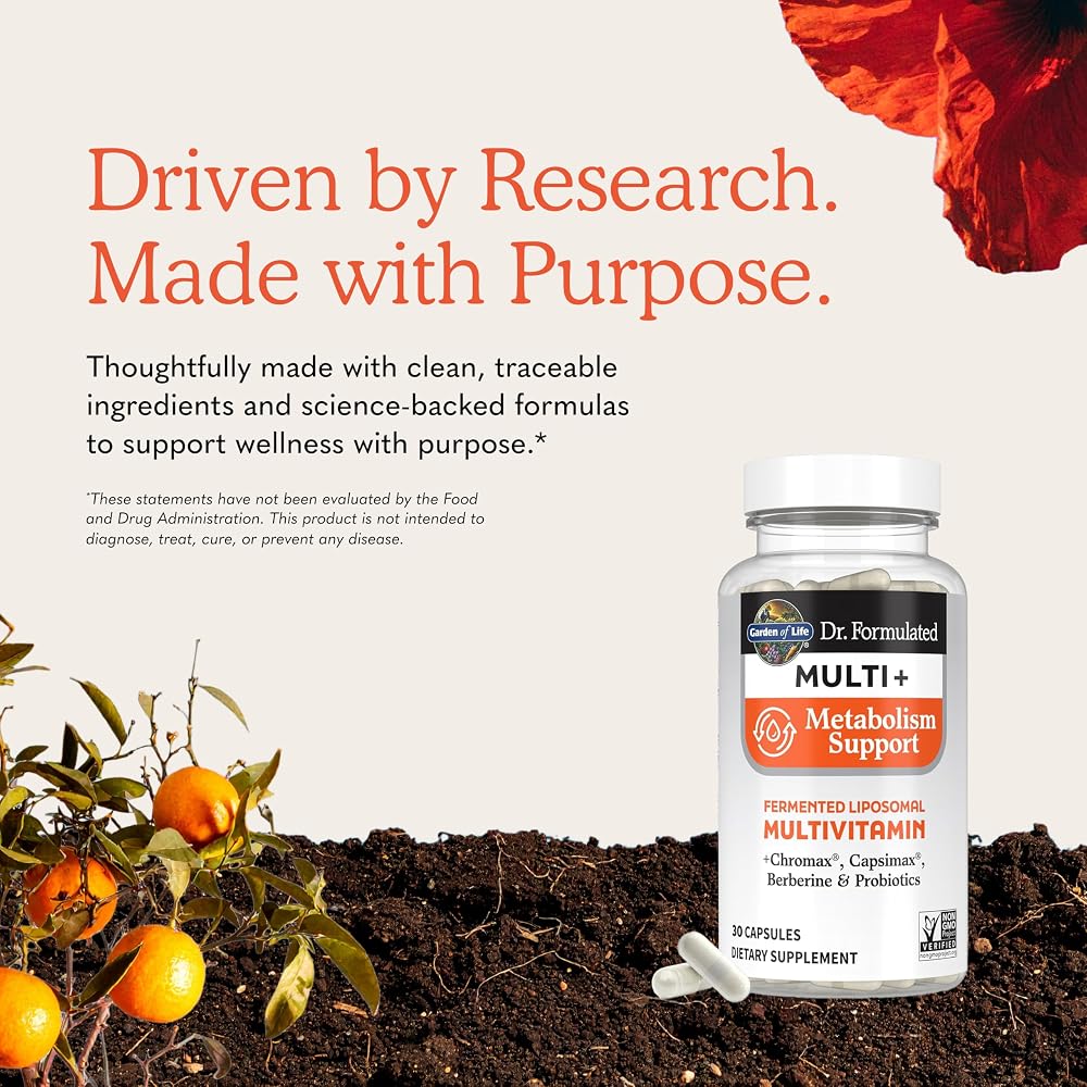 Garden of Life Dr. Formulated Multi+ Metabolism Support - 30 Capsules - image 6