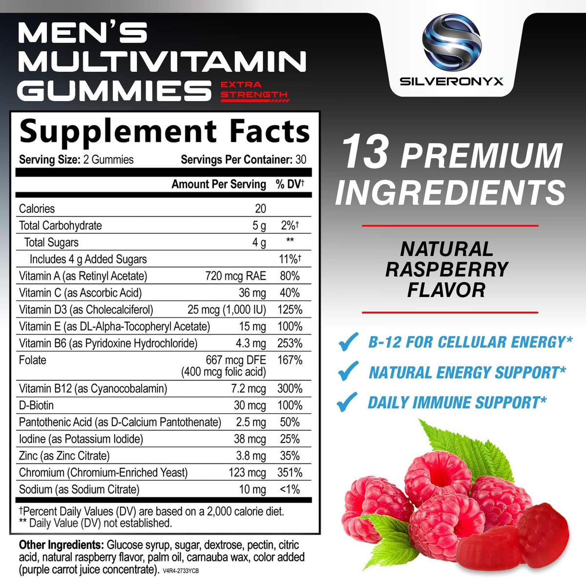 SILVERONYX Multivitamin for Men - 60 Gummies - image 2