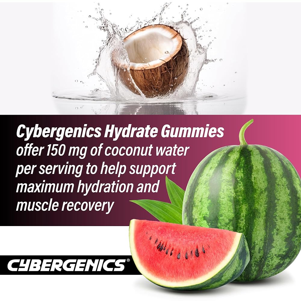 Cybergenics Hydrate Gummies with Electrolytes - 60 Gummies - image 6