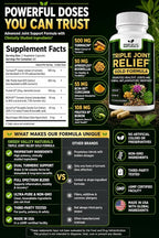 Green Valley Naturals Triple Joint Relief Gold - 120 Capsules - image 7