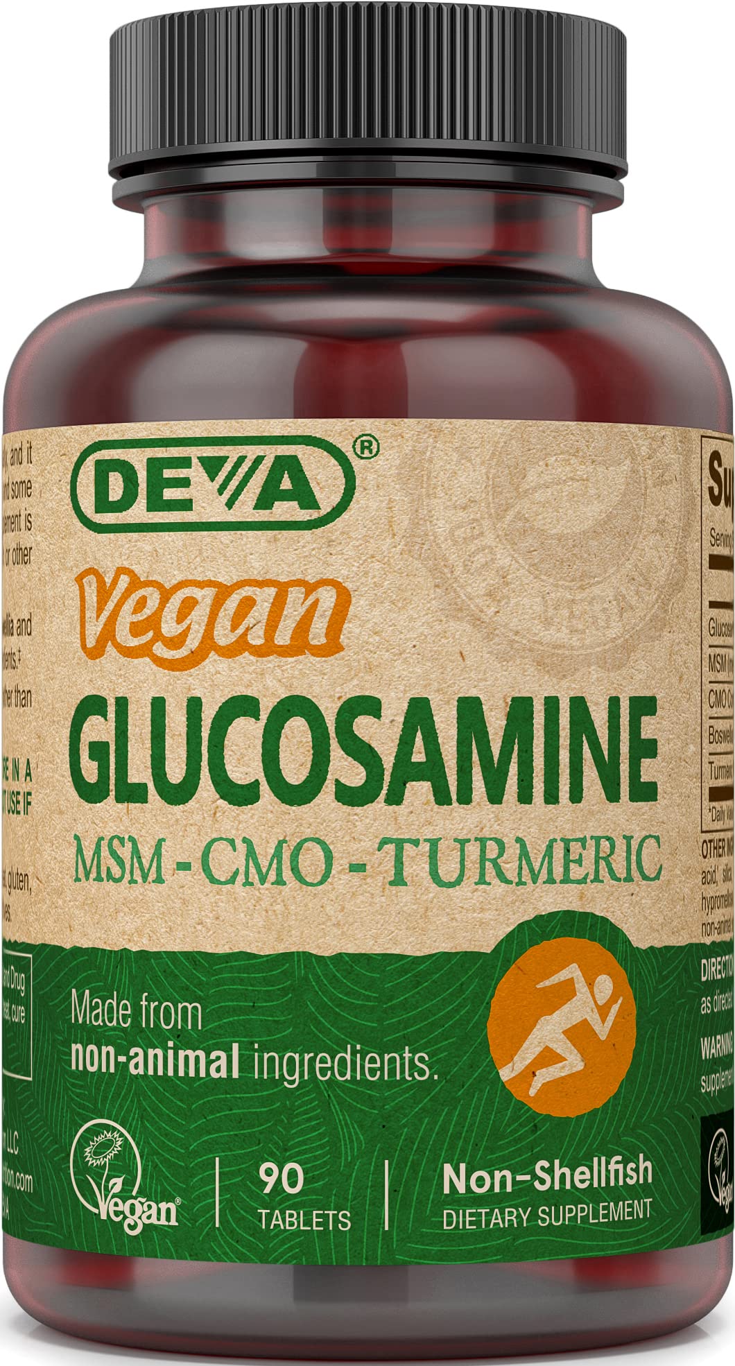 DEVA Vegan Glucosamine MSM CMO Joint Support - 90 Tablets