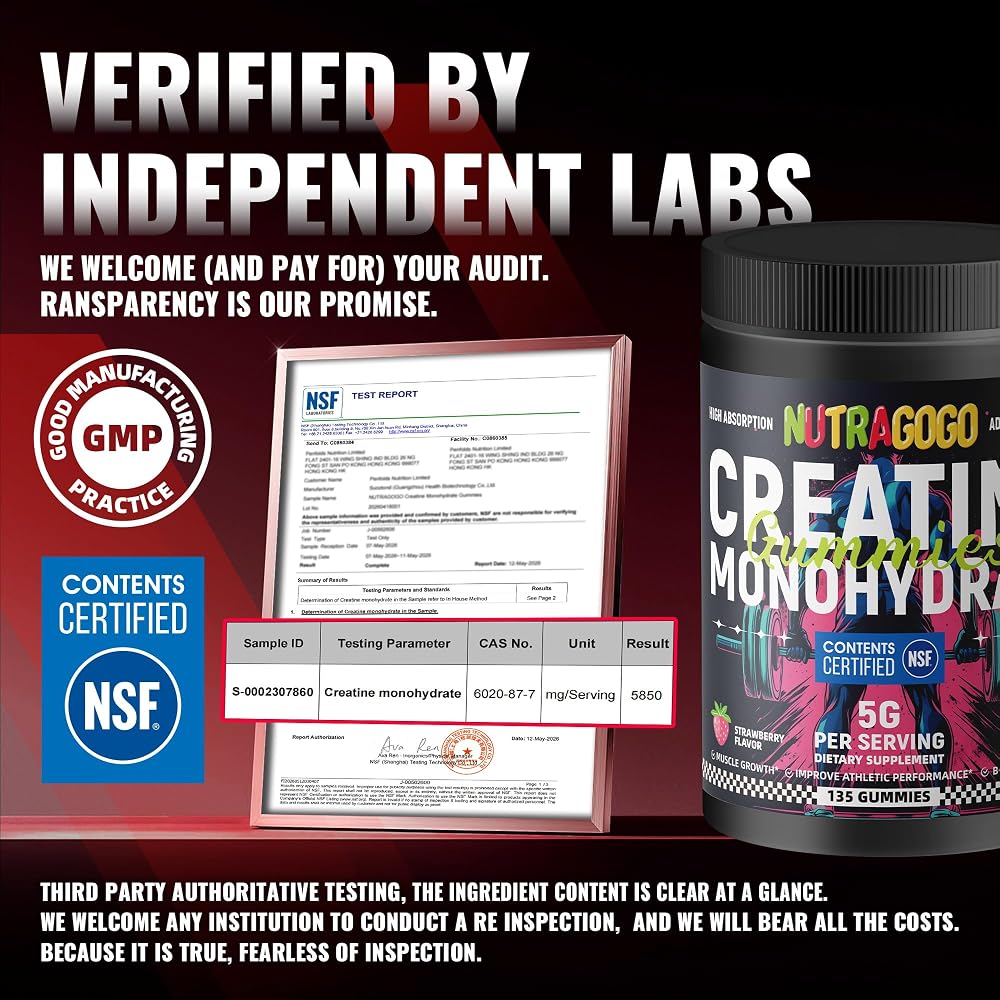 NUTRAGOGO Creatine Monohydrate Gummies