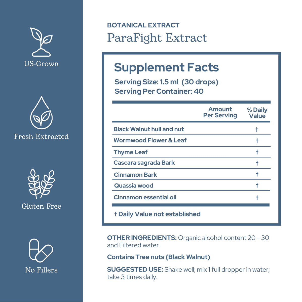 Eclectic Herb ParaFight Extract Liquid Drops Intestinal Support - 2 fl oz - image 2