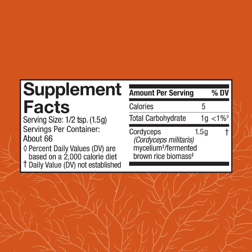 Host Defense Cordyceps Powder for Immune & Energy Support - 3.5 oz - image 2