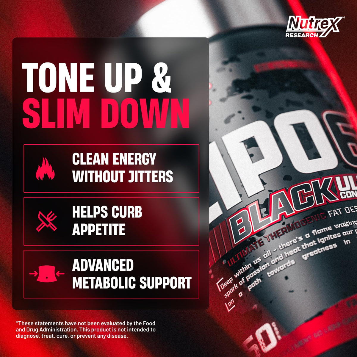 Nutrex Research Lipo-6 Black Ultra Concentrate Fat Burner - 60 Capsules - image 2