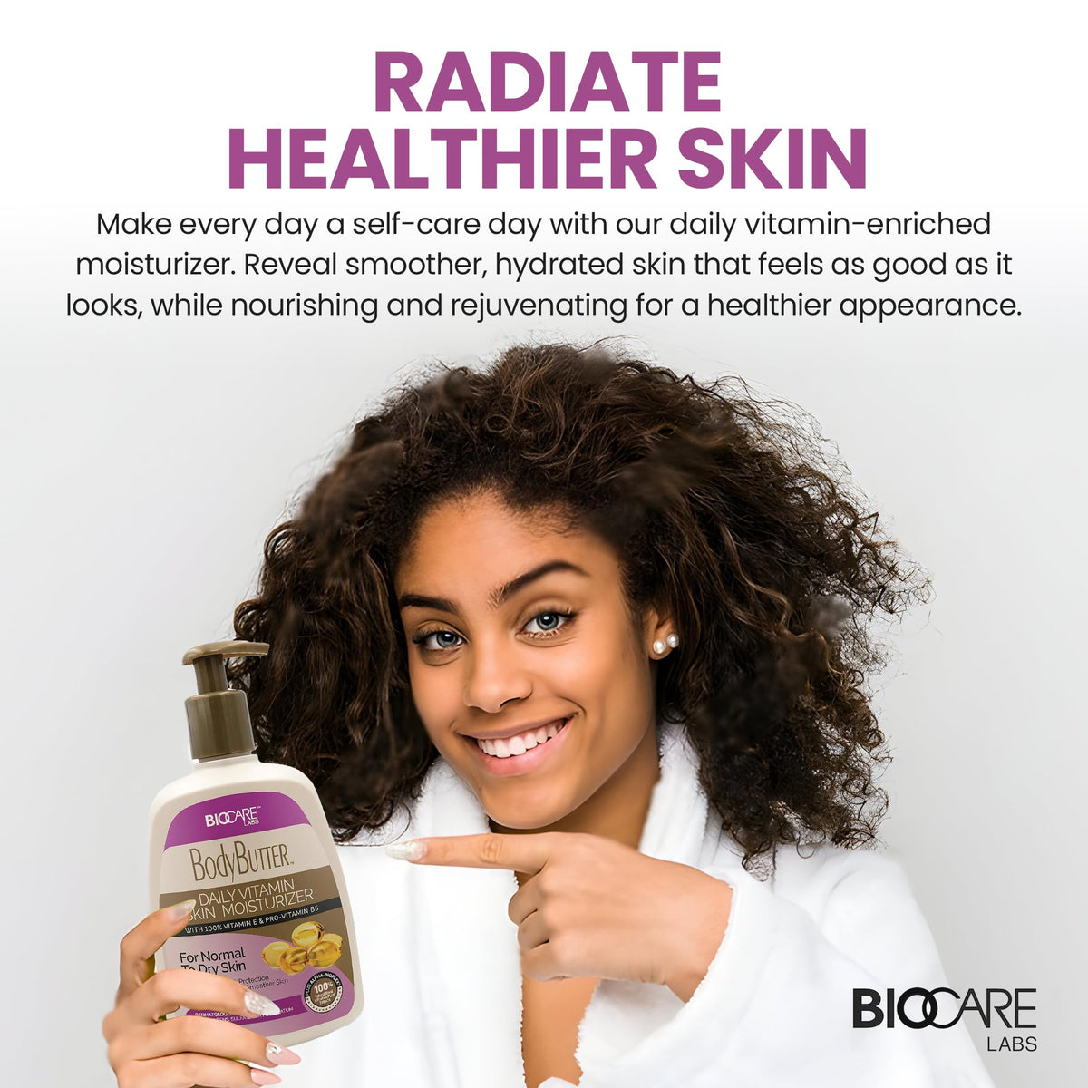 Biocare Daily Vitamin Skin Moisturizer with Vitamin E and B5 - 16 oz - image 3