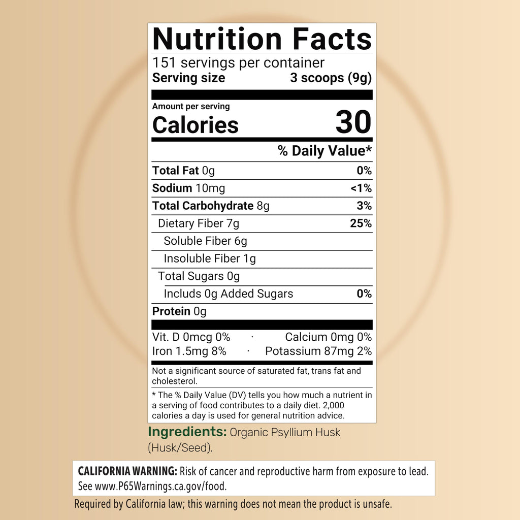 NatureBell Psyllium Husk Fiber Supplement Powder - 3lb - image 3