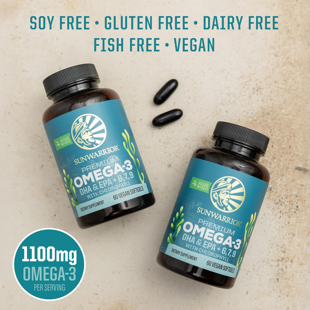 Sunwarrior Vegan Omega 3 DHA & EPA Algal Oil Softgels - 60 Count - image 5