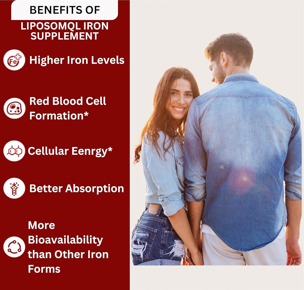 Nikoni Liposomal Iron 21mg Energy Support - 60 Capsules - image 7