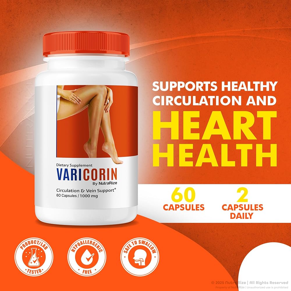 NutraRize Varicorin Blood Support Supplement - 120 Capsules - image 3