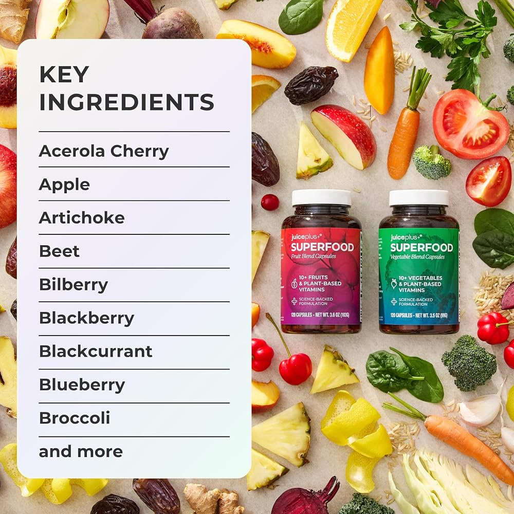 Juice Plus+ Fruit & Vegetable Blend - 120 Capsules (2 Pack) - image 7