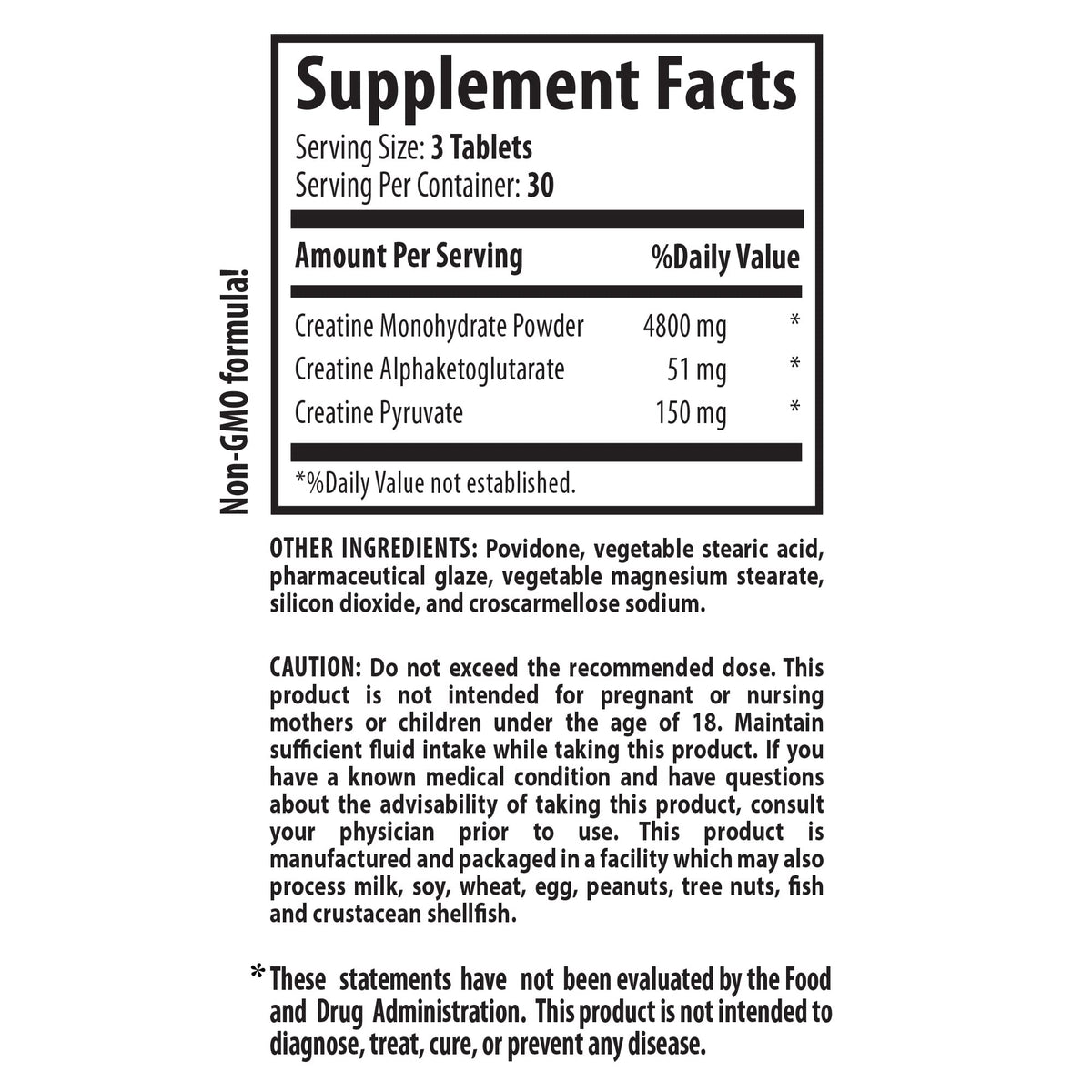 Sport Supplement Creatine Tri-Phase Capsules - 90 Tablets - image 4