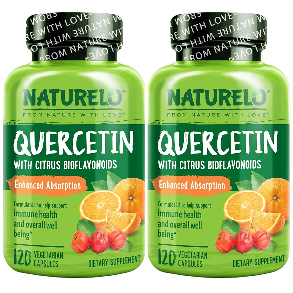 NATURELO Quercetin Citrus Bioflavonoid Complex - 240 Vegetarian Capsules