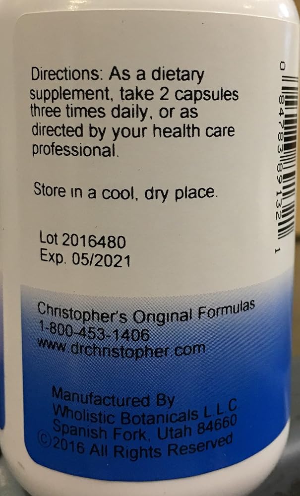 Christopher's Original Formulas Thyroid Maintenance Formula - 100 Capsules - image 2