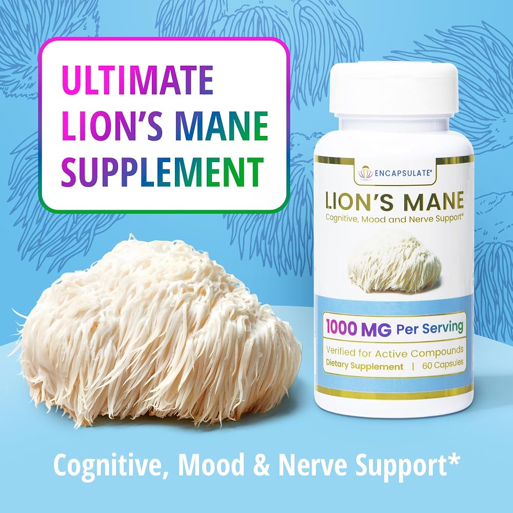 ENCAPSULATE Lion's Mane 8:1 Extract Capsules for Cognitive Support - image 4